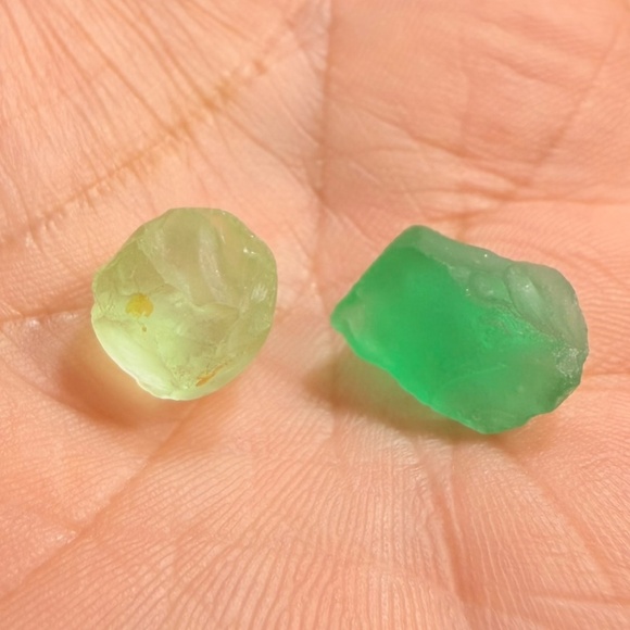 Sea Glass Balance Ring With Upcycled Silver Spoon Band Artisan Crafted Adjust. - Picture 4 of 14